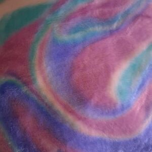 The Big One Plush Throw - Purple, Teal, Blue